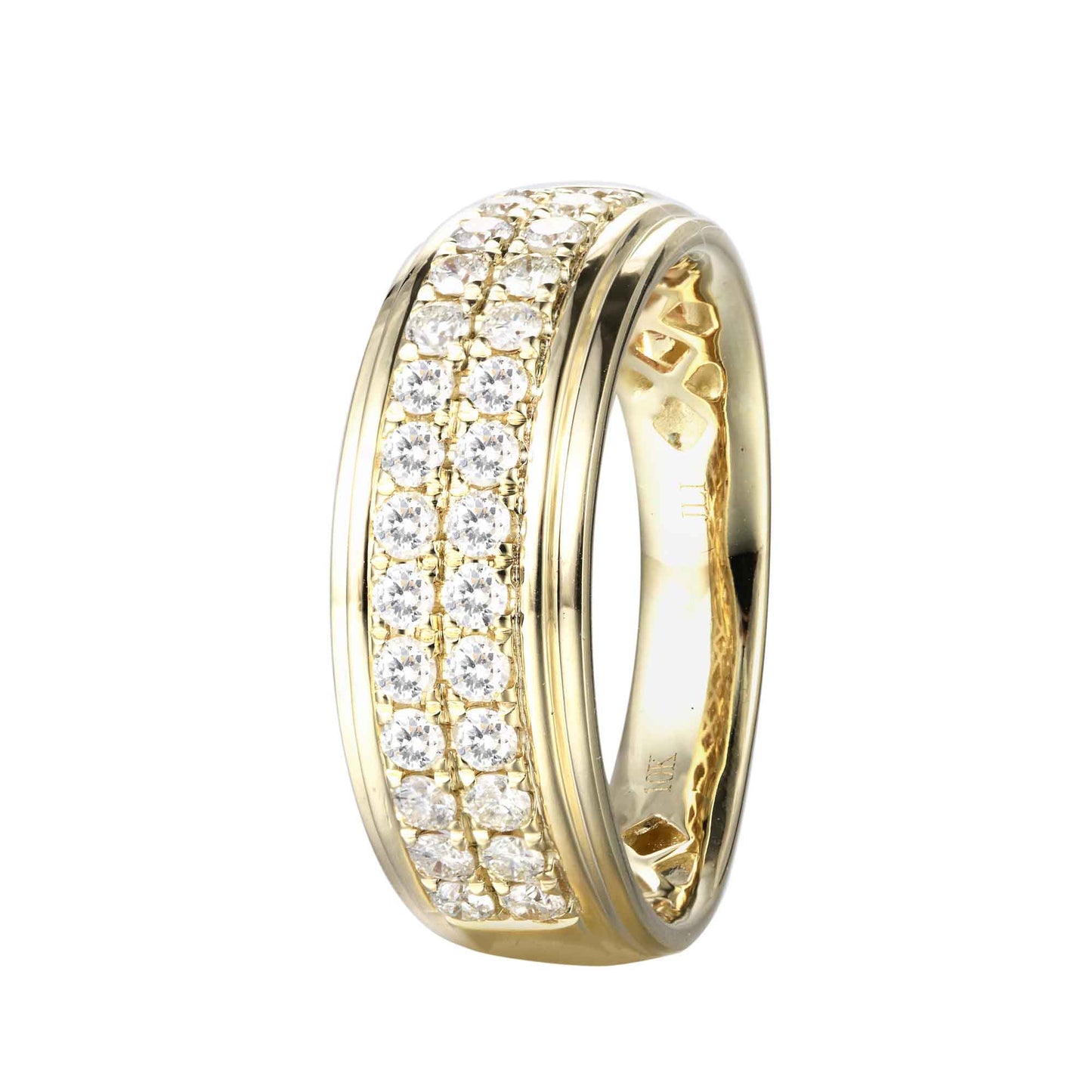 0.6 CTW Diamond Men's Band yellow gold