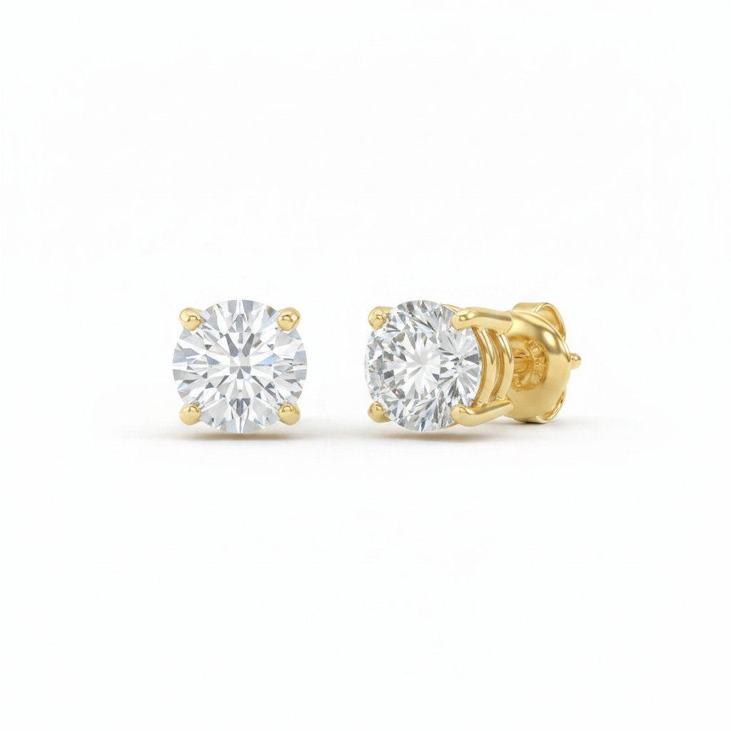 diamond stud earrings