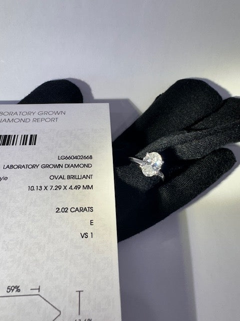 2.02 Certificate and solitaire ring