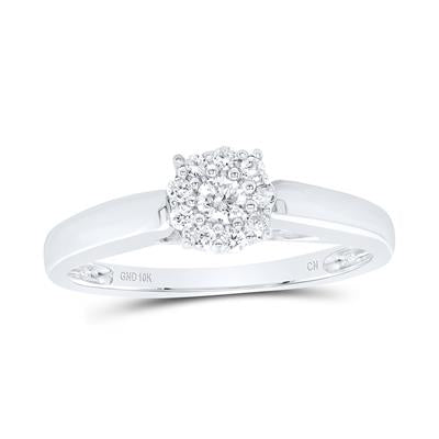 Natural Diamond Solitaire Engagement Ring 1/5 Cttw