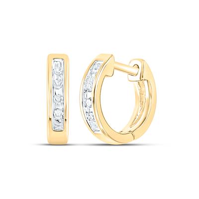 Diamond Huggie Hoops