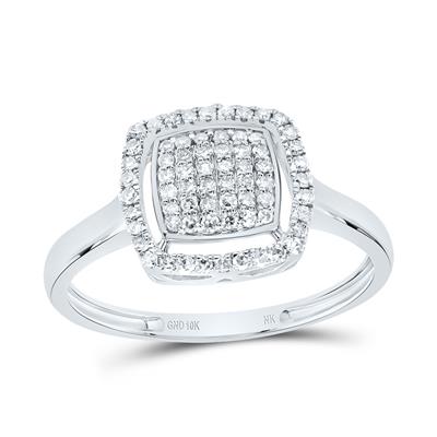 1/4 CTW Natural Diamond Cushion Ring
