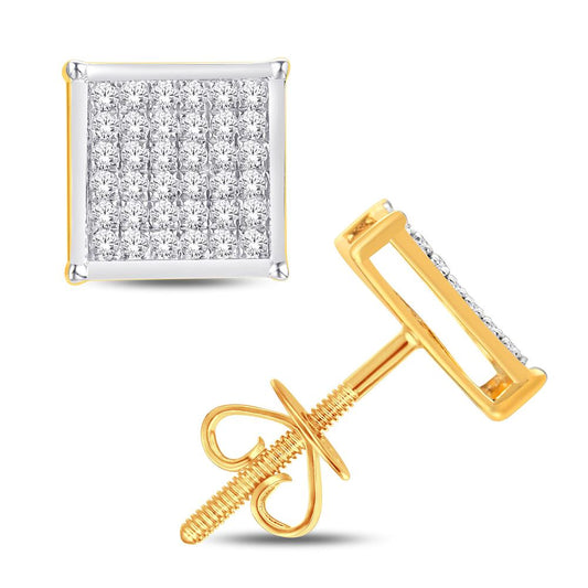 Diamond square studs