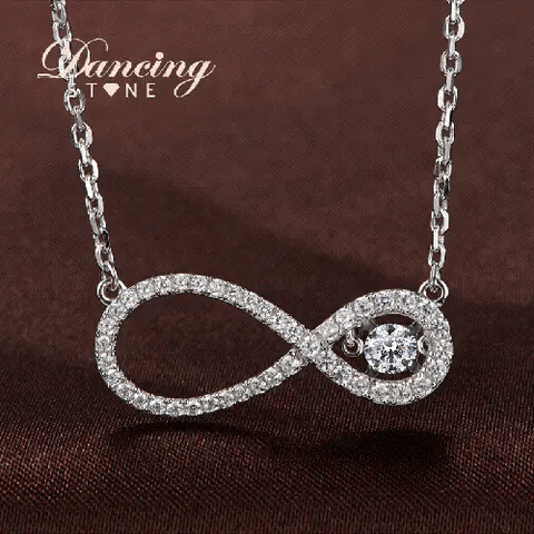Infinity diamond necklace