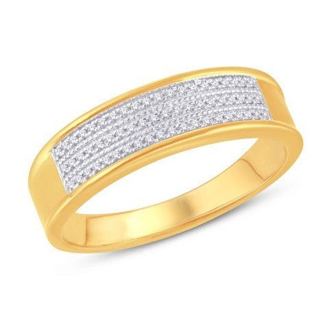10KT Yellow Gold 0.25CTW Natural Diamond Band