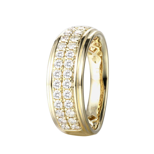 0.6 CTW Diamond Men's Band yellow gold