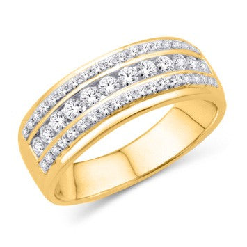 10KT Yellow Gold 0.70 CTW Diamond Band