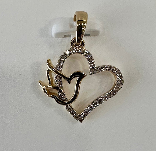 Natural diamond necklace pendant