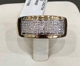Men's diamond and gold band