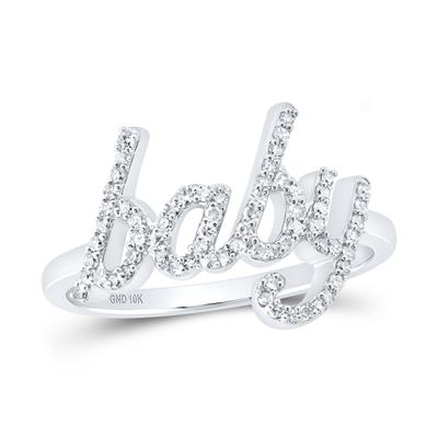 Diamond Baby Ring white gold