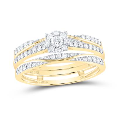 3-Piece Bridal Wedding Ring Set
