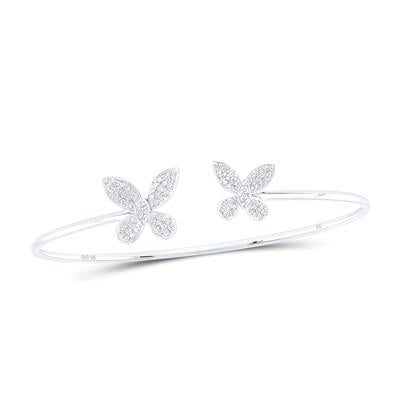 Diamond Butterfly Bangle