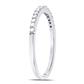 side view single row wedding band