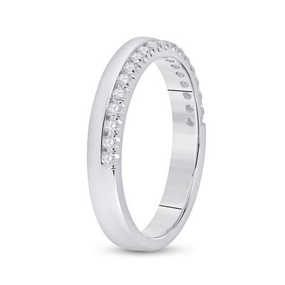 Round Diamond Wedding Band Ring 1/5 Cttw white gold