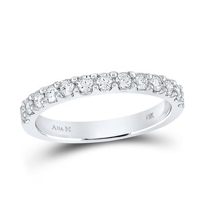 1/2 CTW single row diamond wedding band
