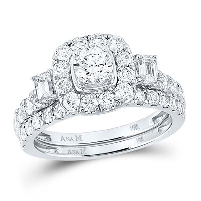 14K Wedding Set 2 CTW