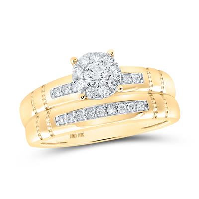 yellow gold and diamond rings