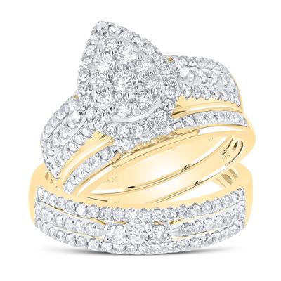Pear bridal trio set