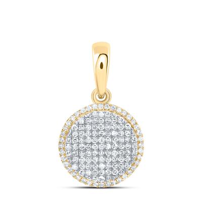 5/8 CTW Natural Diamond Round Pendant