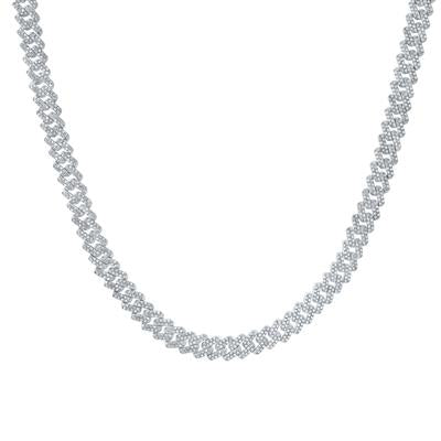 Natural Diamond Men's cuban link chain