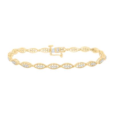 1/3 CTW Natural Diamond & Gold Bracelet