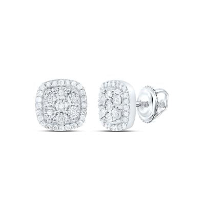 1/4 CTW natural diamond SS studs