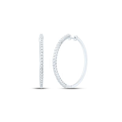 diamond hoops large