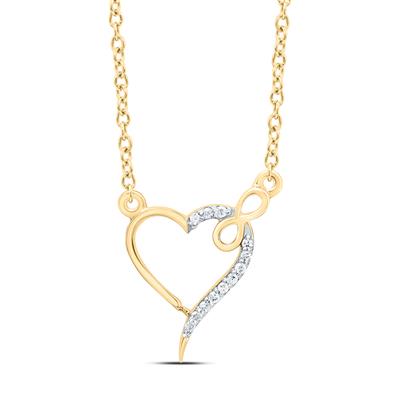 1/20 CTW Natural Diamond Heart Necklace