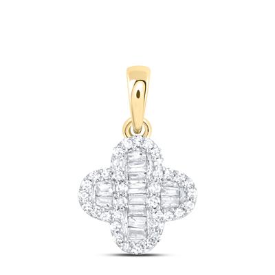 Natural Diamond Clover Pendant