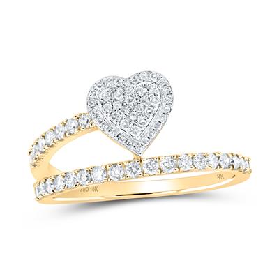 Diamond Layered Heart Band