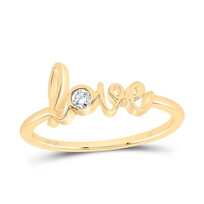 Love Ladies Band yellow gold