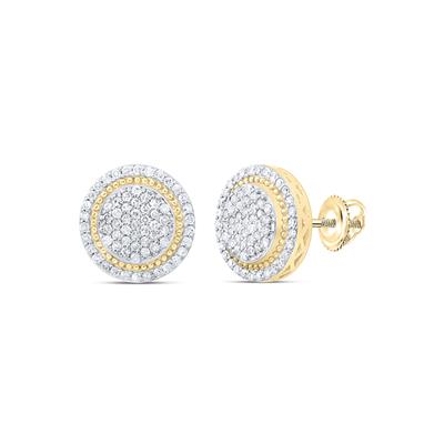 round diamond stud