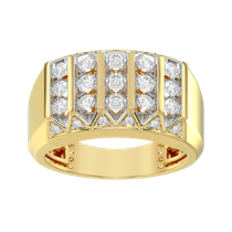 men diamond ring in gold color