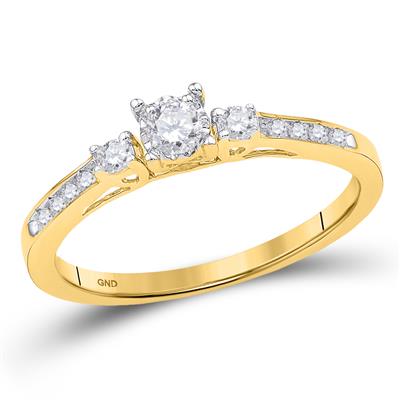 Round Diamond 3-Stone Promise Ring